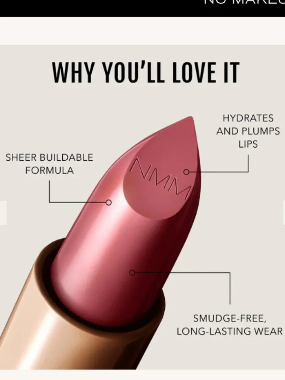 No Makeup Makeup Crème Classic Lipstick in Plum 01